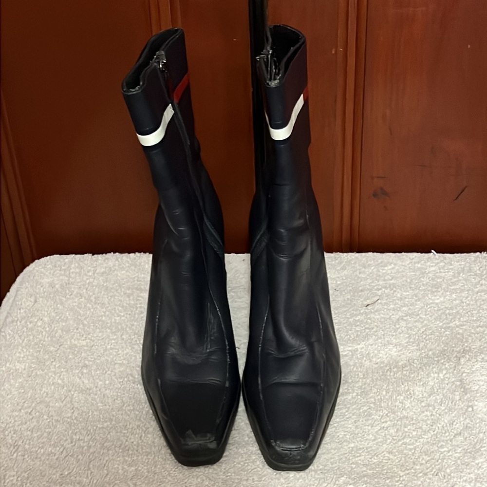 Striped Top Heeled Tommy Hilfiger Boots Size 6.5